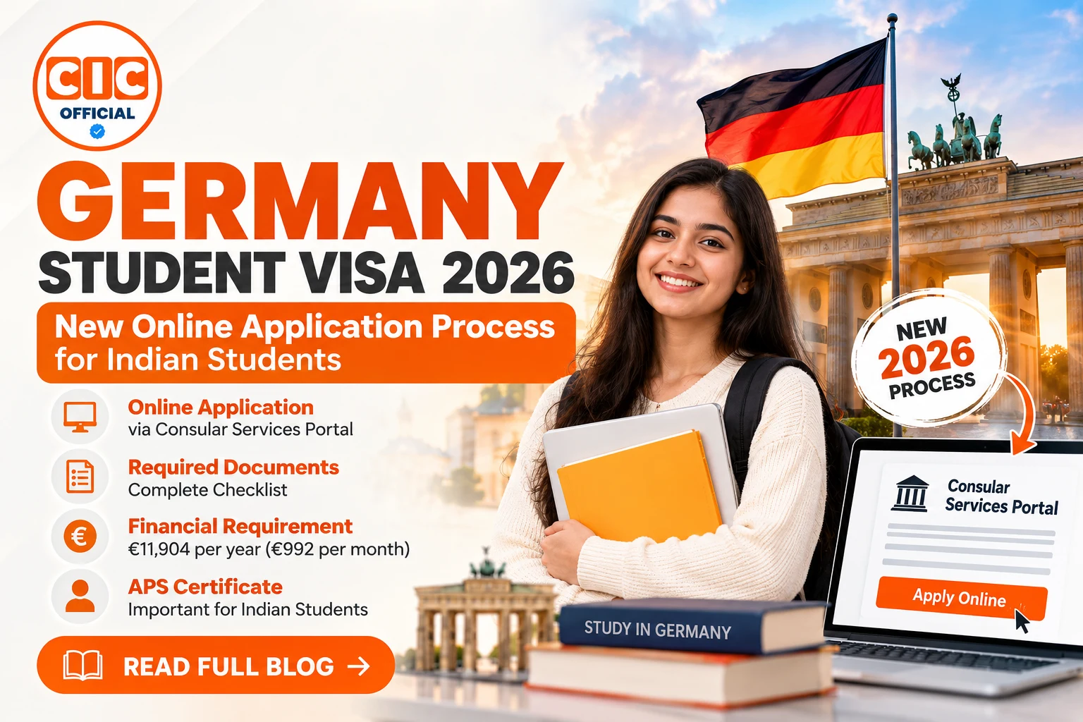 Germany Student Visa 2026: New Online Application Process for Indian Students