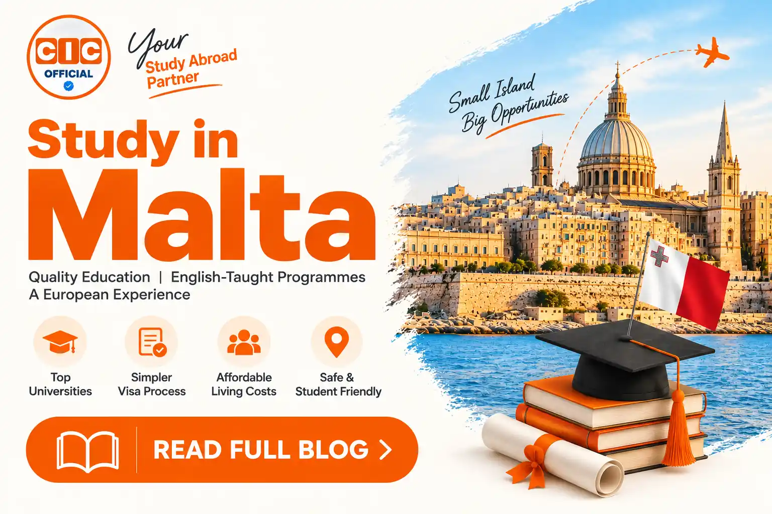 Malta Study Visa for Indian Students Complete Guide 2026